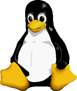currently unofficial Linux logo by Larry Ewing available at http://www.isc.tamu.edu/~lewing/linux/