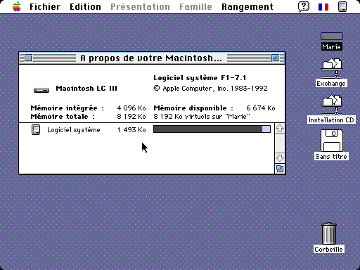 Système 7.1 sur un LC III